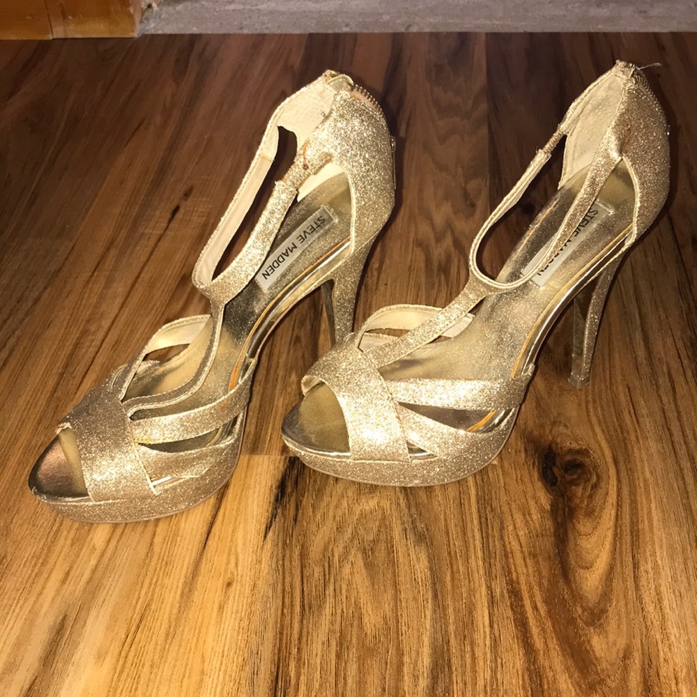 Steve Madden glitter heels